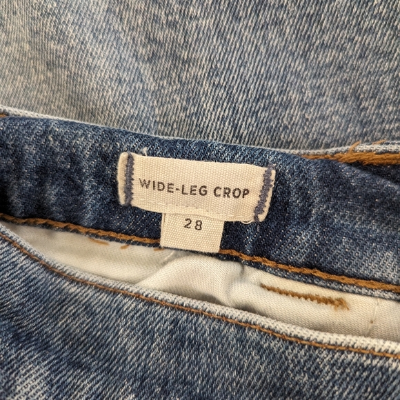 Madewell Wide-Leg Crop Jeans - Picture 9 of 11